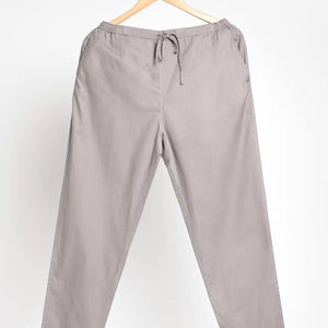 Organic Cotton & Natural Dyed Apparel-Earthbased.in_ Womens Iron Grey Color Slim Fit Pants_08