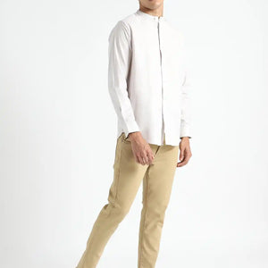 Organic Cotton & Naturally Dyed Apparel-Earthbased.in_Organic Cotton & Naturally Dyed Mens Round Neck Ash Grey Shirt_02