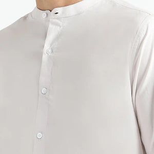 Organic Cotton & Naturally Dyed Apparel-Earthbased.in_Organic Cotton & Naturally Dyed Mens Round Neck Ash Grey Shirt_05