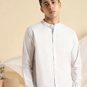 Organic Cotton & Naturally Dyed Apparel-Earthbased.in_Organic Cotton & Naturally Dyed Mens Round Neck Ash Grey Shirt_06