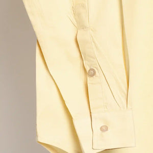 Organic Cotton & Naturally Dyed Apparel-Earthbased.in_ Mens Round Neck Lemon Yellow Shirt_08