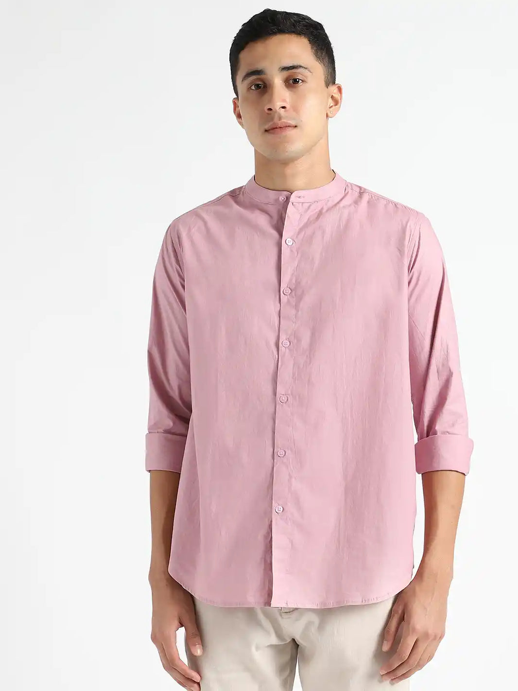 Organic Cotton & Naturally Dyed Apparel-Earthbased.in_ Mens Round Neck Purple Haze Shirt_01