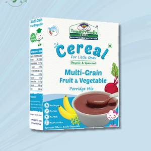Organic Sprouted Multi-Grain Fruit Vegetable Porridge Mix. Wt: 200g_00
