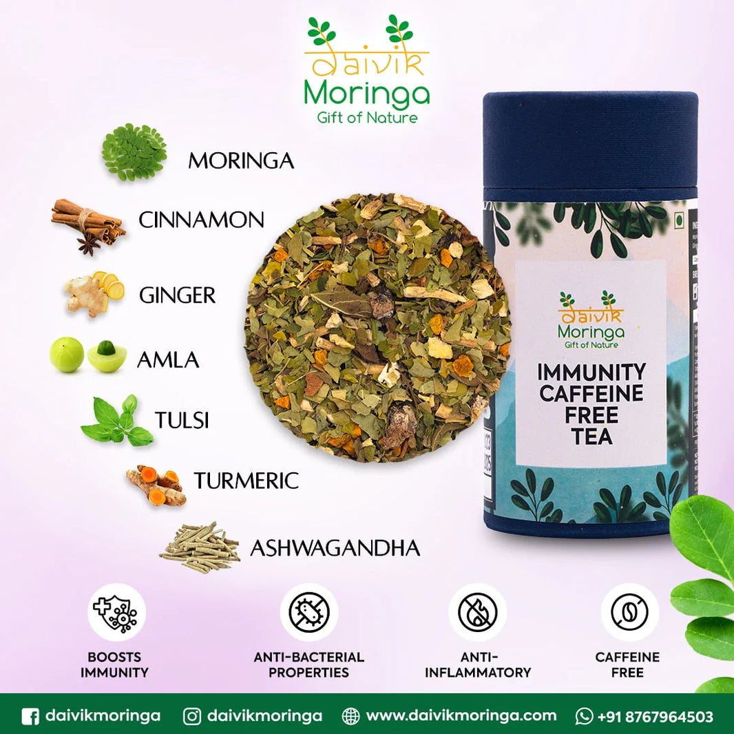 Immunity Caffeine Free Tea | Daivik Moringa