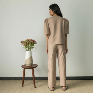 PUFF SLEEVE WRAP TOP | Anushe Pirani | Best Vegan Products | 02