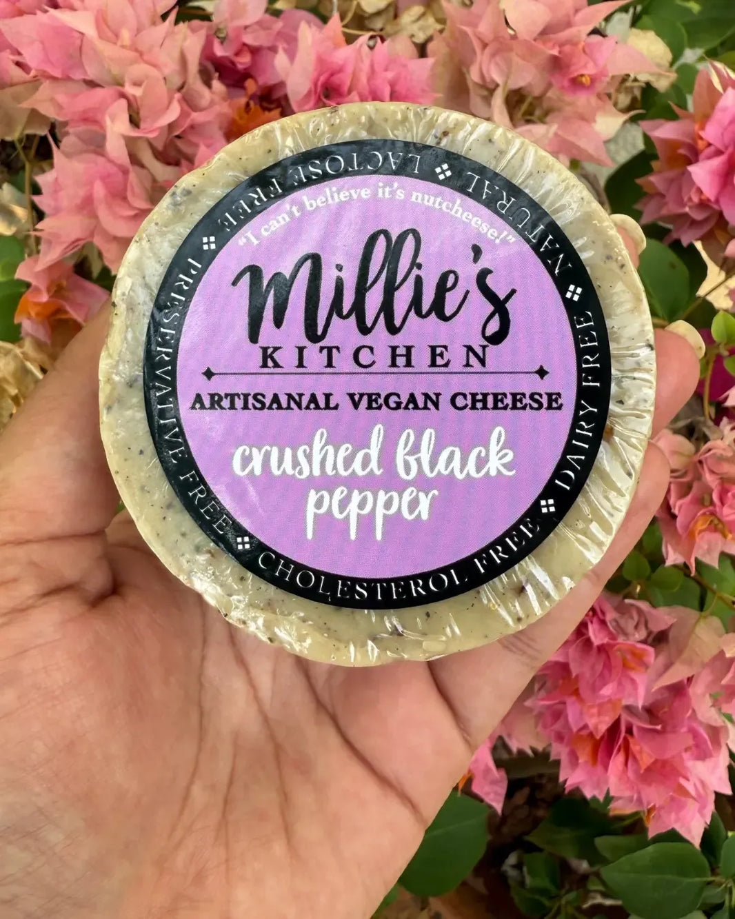 Crushed Pepper Wheel | Millie's Vegan Cheese
