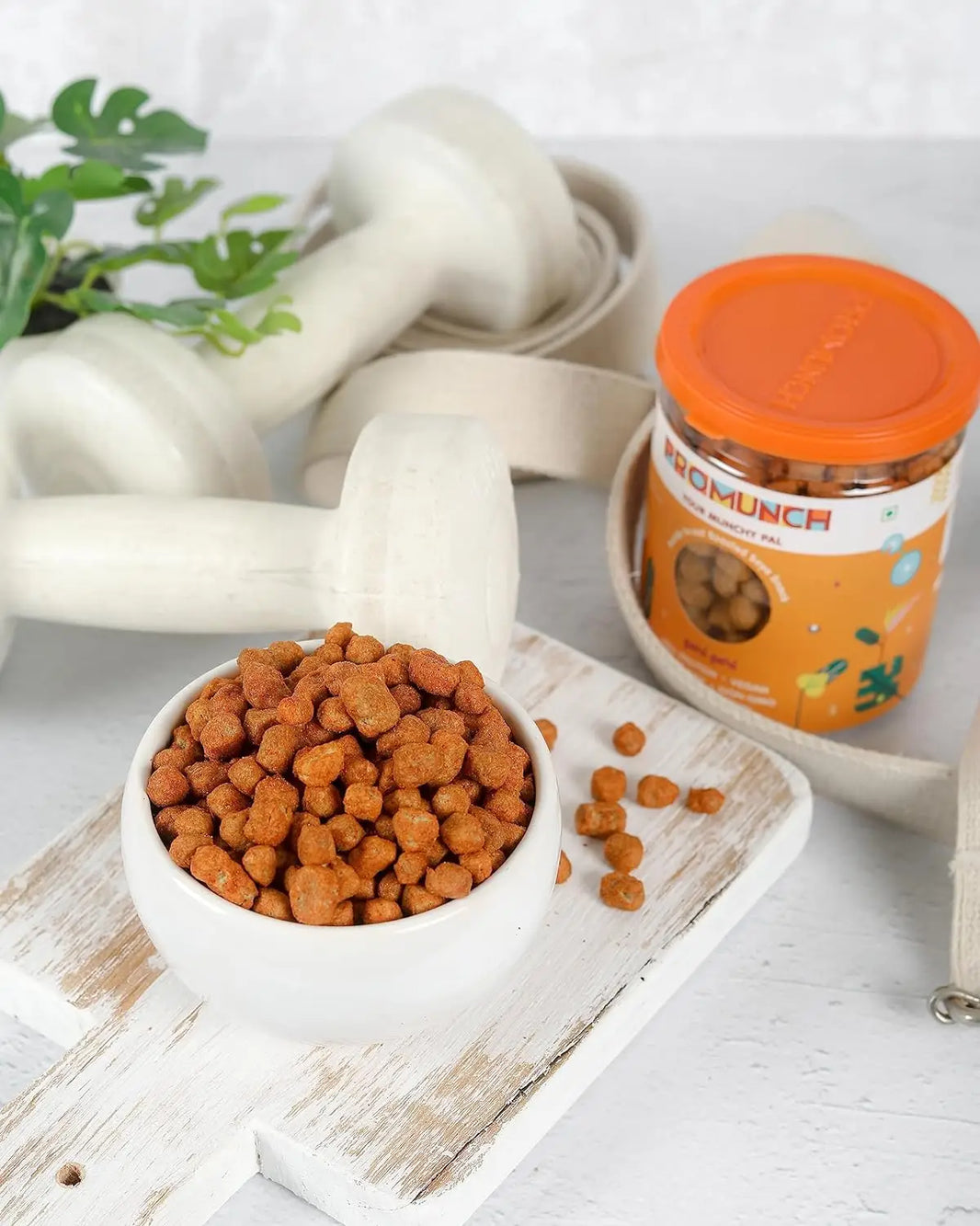 PROMUNCH Roasted Soya Snack | Vegan |Gluten-Free | Pack of 2 Flavour: Peri Peri 150 g Each