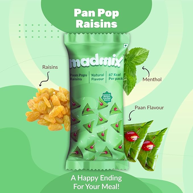 Raisins - Paan Pack of 5 | Madmix | earthbased.in | 05