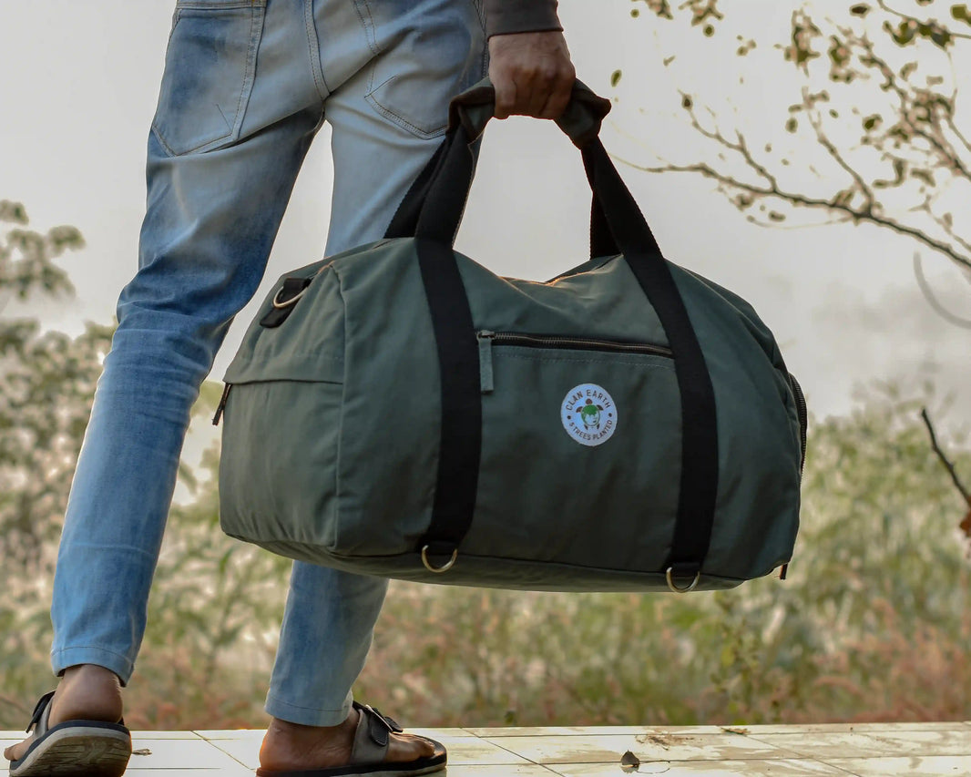 Rhino Duffel - Olive Green | Clan Earth | earthbased.in | 02