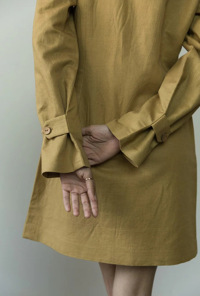 SLIM-FIT BLAZER DRESS | Anushe Pirani | Best Vegan Apparel for Women - Earthbased.in | 03