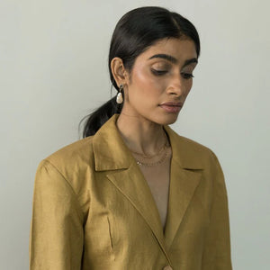 SLIM-FIT BLAZER DRESS | Anushe Pirani | Best Vegan Apparel for Women - Earthbased.in | 04
