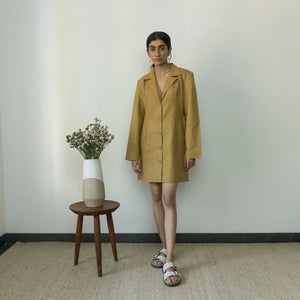 SLIM-FIT BLAZER DRESS | Anushe Pirani | Best Vegan Apparel for Women - Earthbased.in | 05