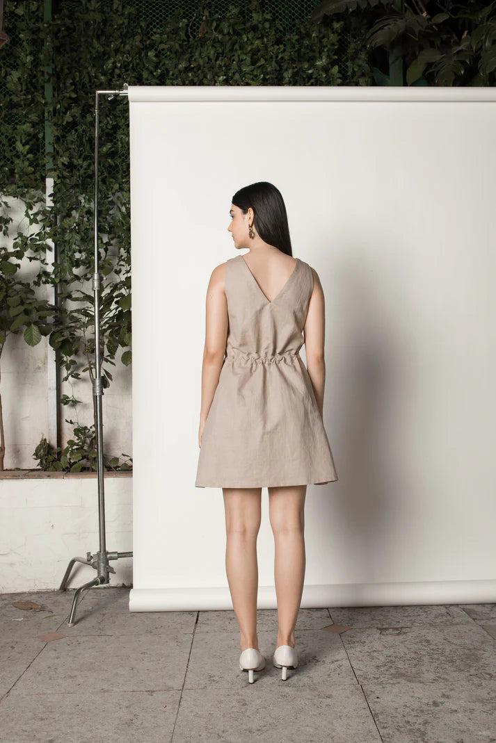 Sustainable Clothing | Drawstring Waist Sundress | Anushe Pirani | earthbased.in | 02