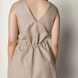 Sustainable Clothing | Drawstring Waist Sundress | Anushe Pirani | earthbased.in | 03