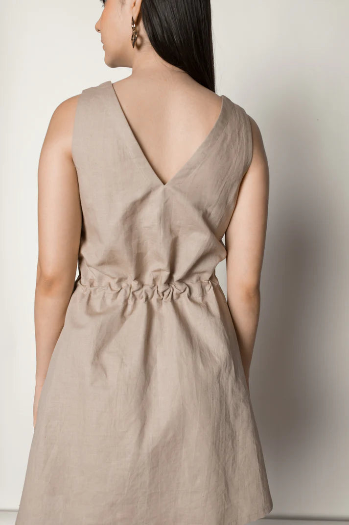 Sustainable Clothing | Drawstring Waist Sundress | Anushe Pirani | earthbased.in | 03
