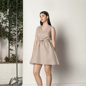 Sustainable Clothing | Drawstring Waist Sundress | Anushe Pirani | earthbased.in | 05