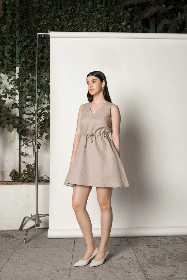 Sustainable Clothing | Drawstring Waist Sundress | Anushe Pirani | earthbased.in | 05
