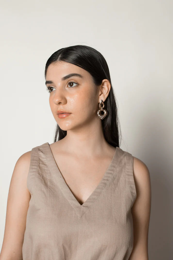 Sustainable Clothing | Drawstring Waist Sundress | Anushe Pirani | earthbased.in | 06