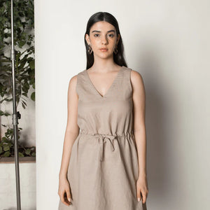 Sustainable Clothing | Drawstring Waist Sundress | Anushe Pirani | earthbased.in | 07