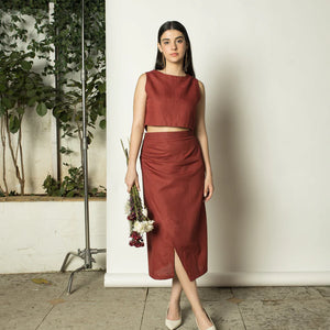 Sustainable Clothing | Two-Way Crop Top | Anushe Pirani | earthbased.in | 01