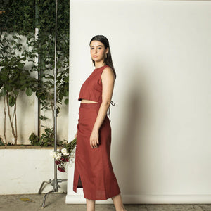 Sustainable Clothing | Two-Way Crop Top | Anushe Pirani | earthbased.in | 02