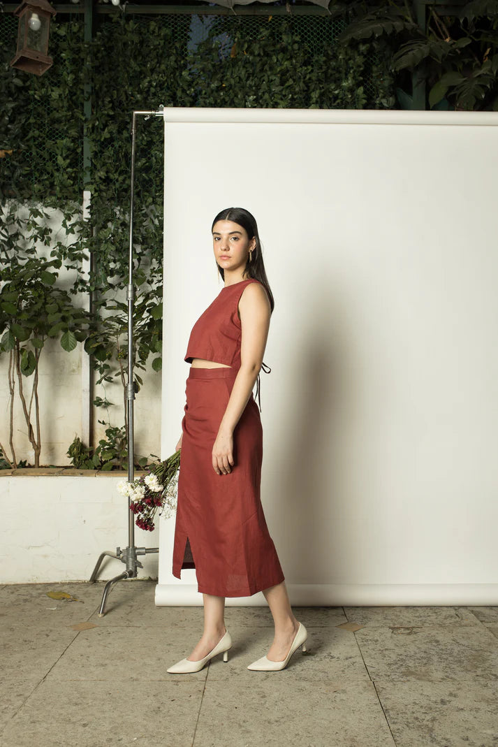 Sustainable Clothing | Two-Way Crop Top | Anushe Pirani | earthbased.in | 02