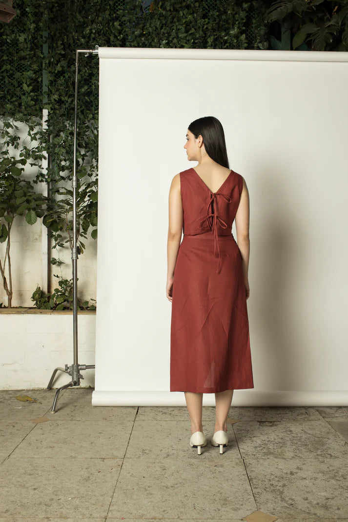 Sustainable Clothing | Two-Way Crop Top | Anushe Pirani | earthbased.in | 03