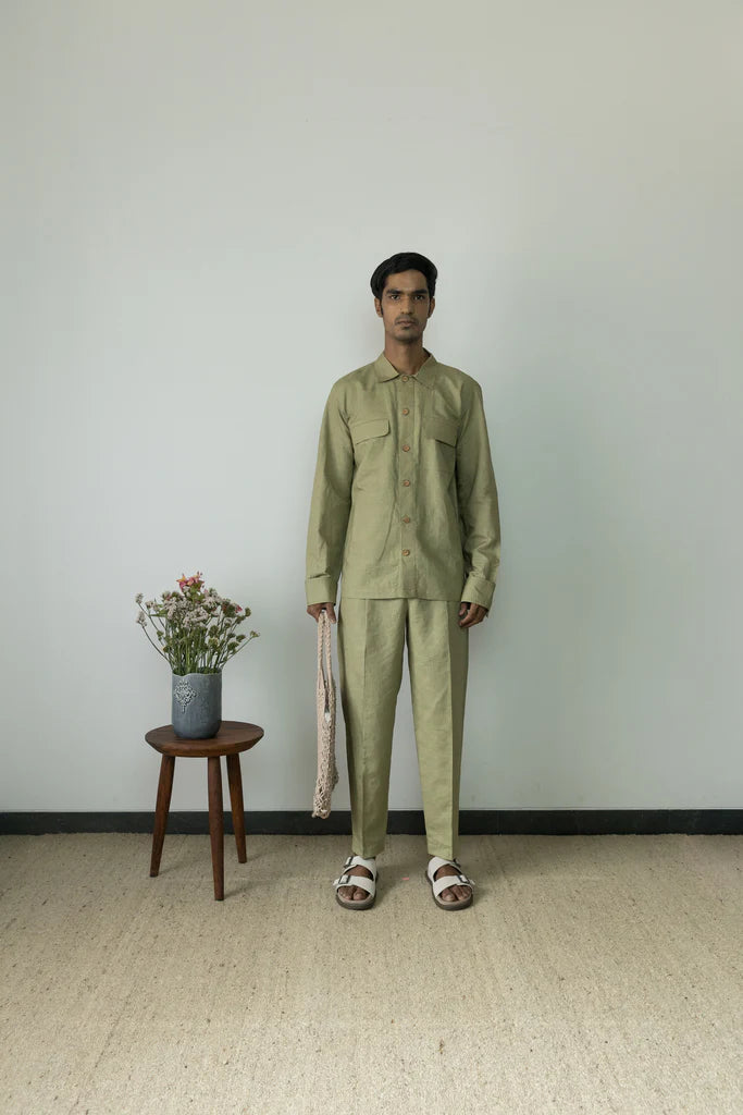 UTILITY OVERSHIRT | Anushe Pirani | earthbased.in | Sustainable Clothing | 01