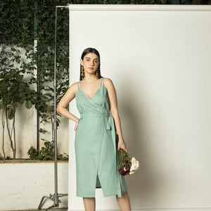 Vegan Product | Strappy Wrap-Around Midi | Anushe Pirani | earthbased.in | 01