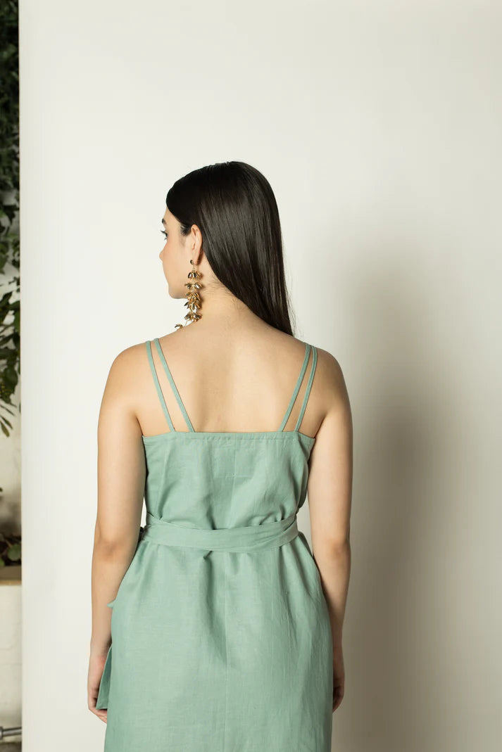 Vegan Product | Strappy Wrap-Around Midi | Anushe Pirani | earthbased.in | 03