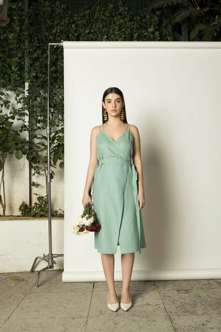Vegan Product | Strappy Wrap-Around Midi | Anushe Pirani | earthbased.in | 08