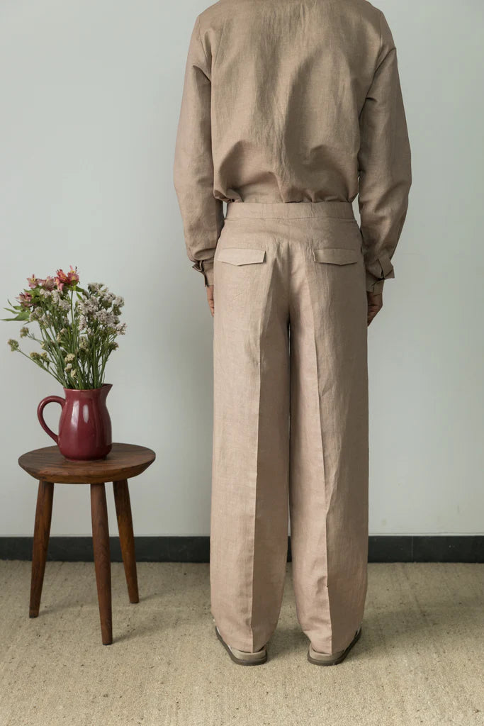 Vegan Products | STRAIGHT-LEG PANTS |  Anushe Pirani  | earthbased.in | 02