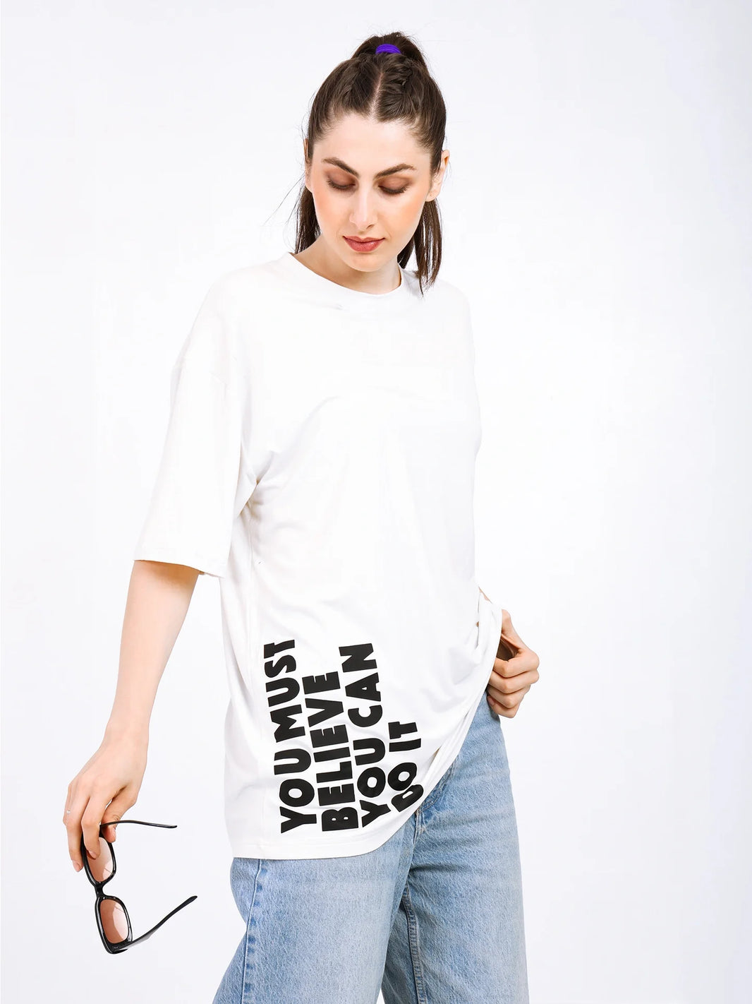 Women Oversized Bamboo T-Shirt – Soft, Breathable & Sustainable Fit