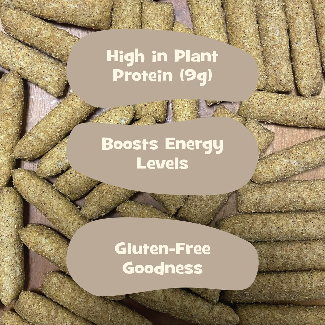 Nourish You - Ragi Sticks ( Chips ) - Tangy Mint Flavour - Healthy Baked Snacks-60g