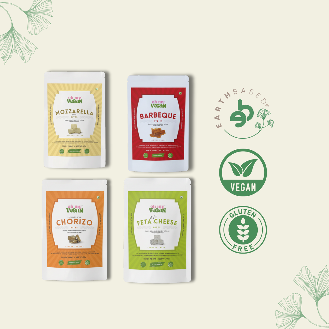 Oh My Vegan | Savoury Snack Combo – All 4 Flavours
