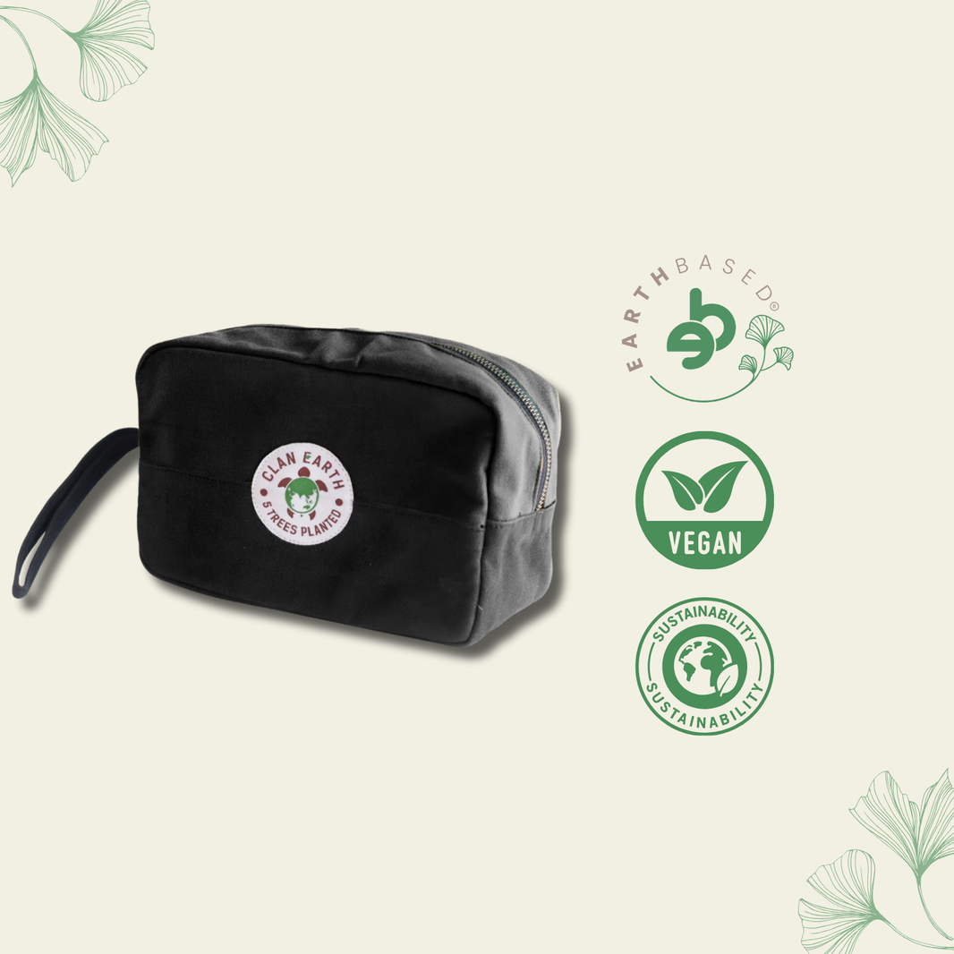Clan Earth Oryx Dopp Kit - Charcoal Black