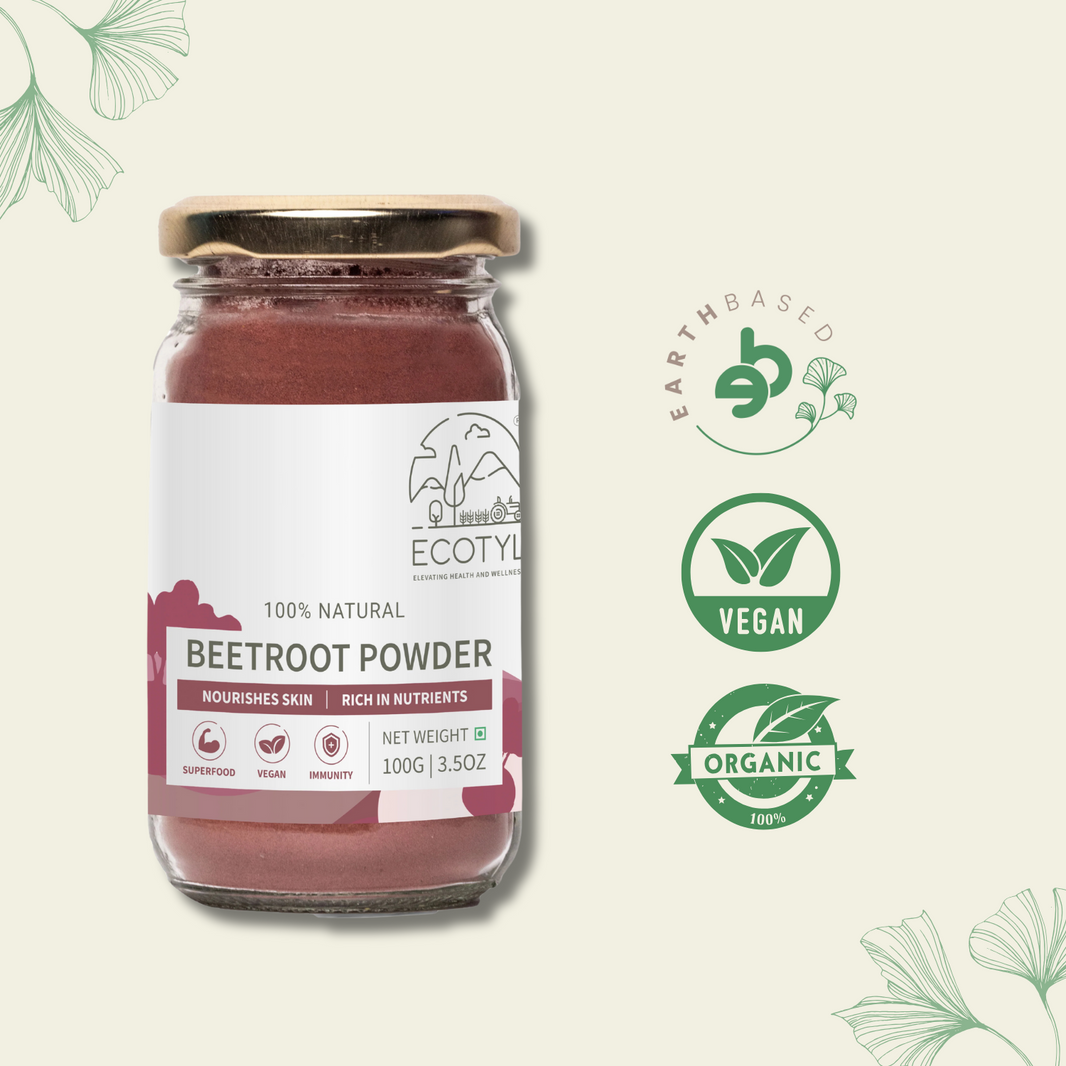 Ecotyl Beetroot Powder | Natural Food Colour | Good for Skin