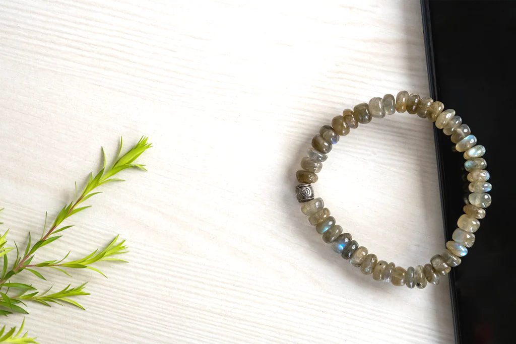 Original Labradorite Bracelet For Stress, Anxiety, Pain And Negative Energy