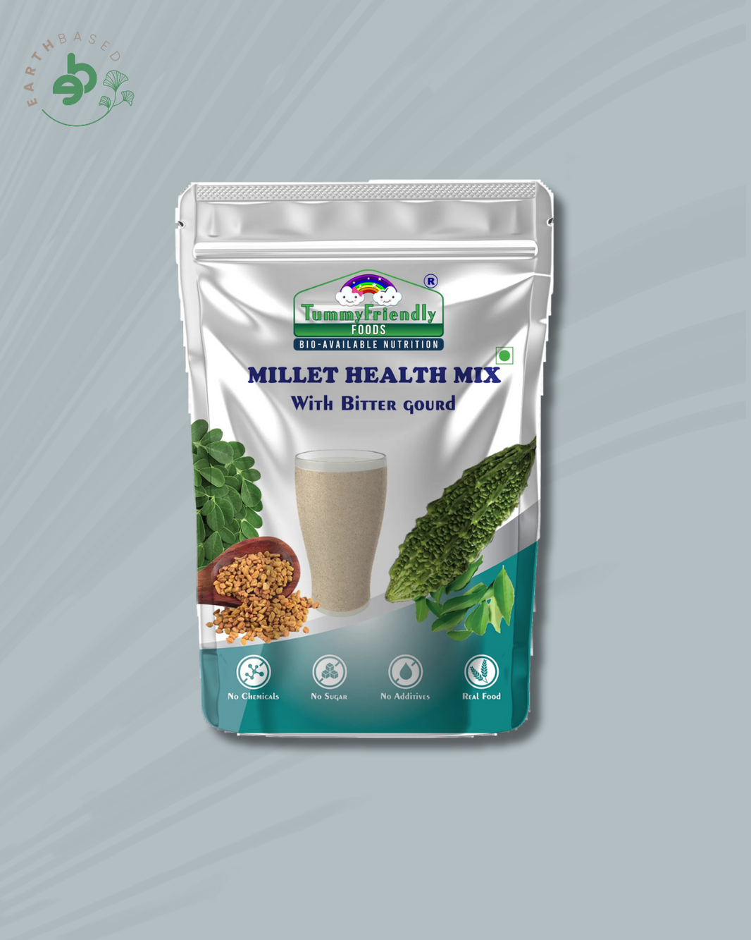 TummyFriendly Foods Organic Millet Health Mix With Bittergourd, Methi Seeds, Moringa Leaves 800 g