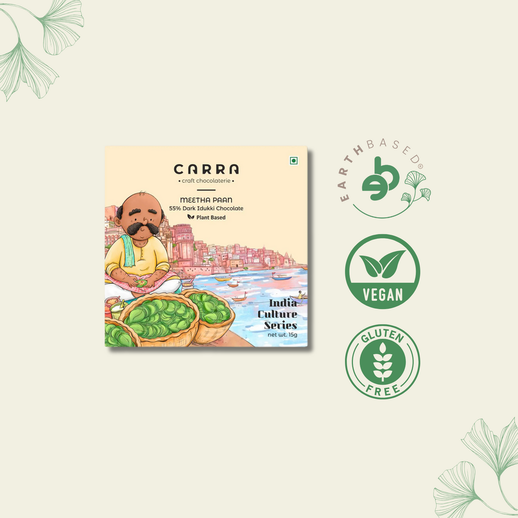 CARRA Meetha Paan in 55% Dark Chocolate 15G