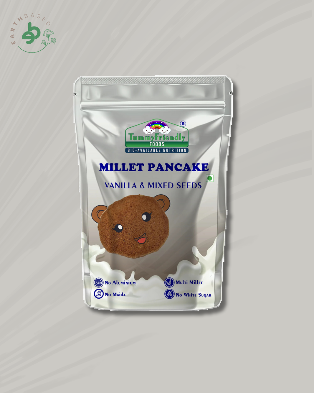 TummyFriendly Foods Aluminium-Free Millet Pancake Mix - Vanilla Mixed Seeds 800 g