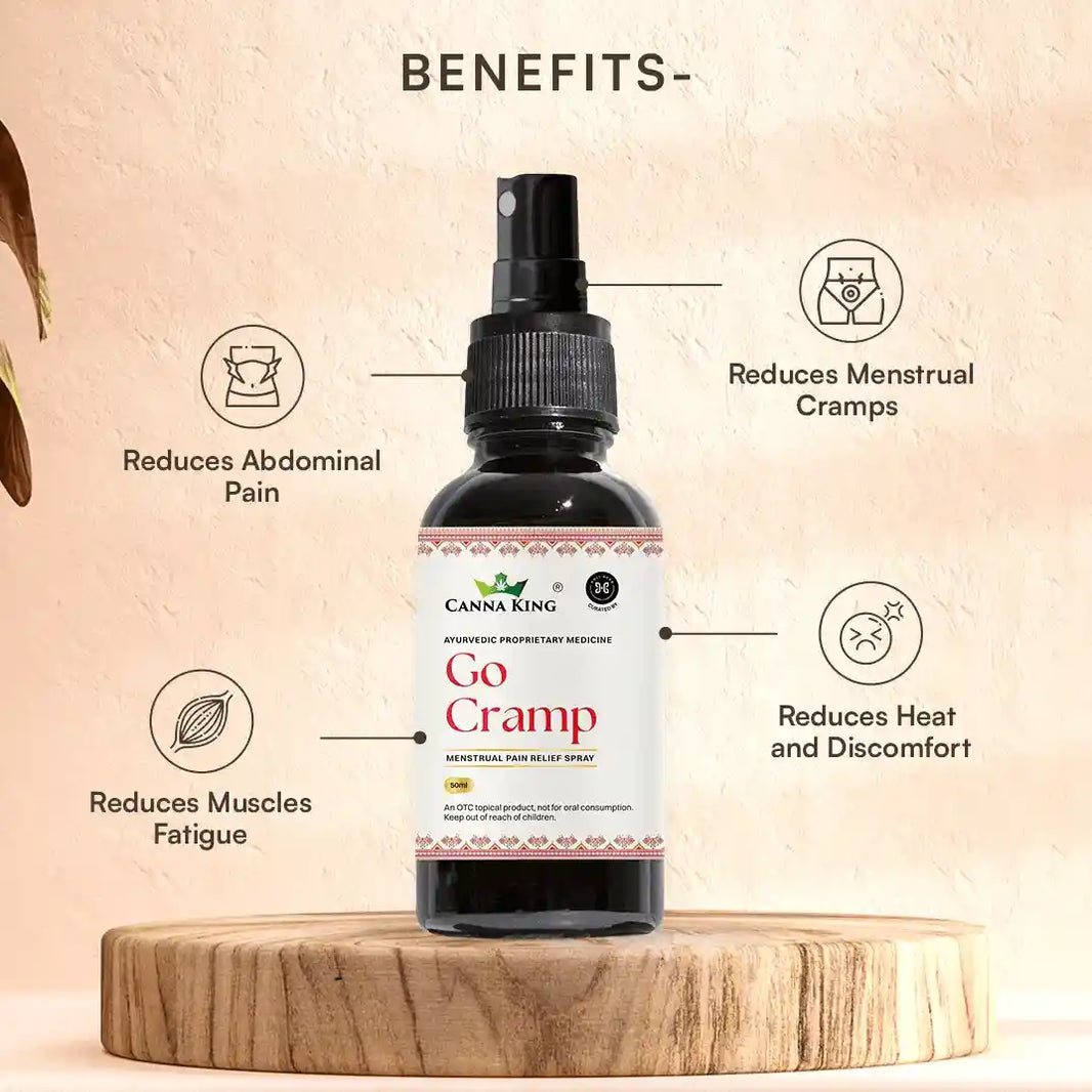 Go Cramp: Menstrual Pain Relief Spray- 50 ml by Cannaking