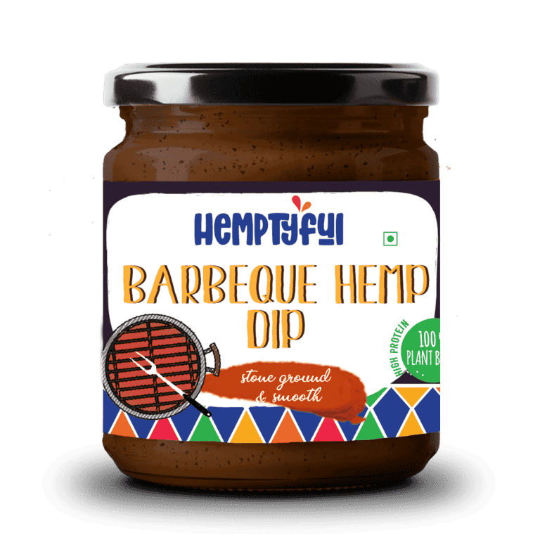 Hemptyful Barbeque Hemp Dip (180G)| High in protein | 100% Plant-Based (Dairy Free, Vegan, Gluten Free, Nut free) | High in Omegas