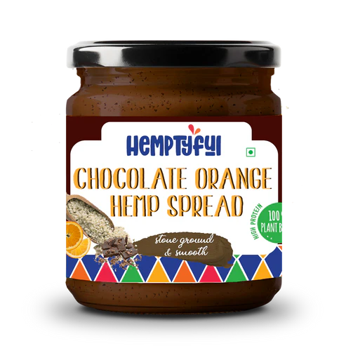 Hemptyful Chocolate Hazelnut Hemp Spread (180g)| Zero Refined Sugar, Plant-Based (Dairy Free, Vegan, Soy free, Nut free, Gluten Free), 100% Natural