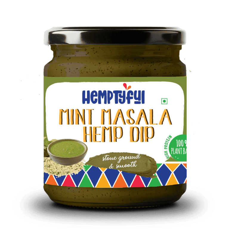 Hemptyful Mint Masala Hemp Dip 180g | High Protein & Omega Rich| No preservatives | 100% Vegan