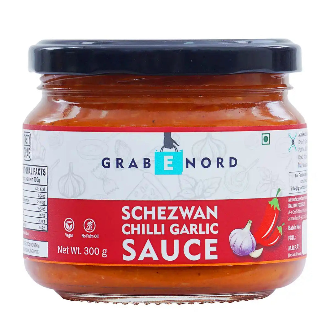 Grabenord Schezwan Chilli Garlic Sauce 300g Combo - Pack of 2