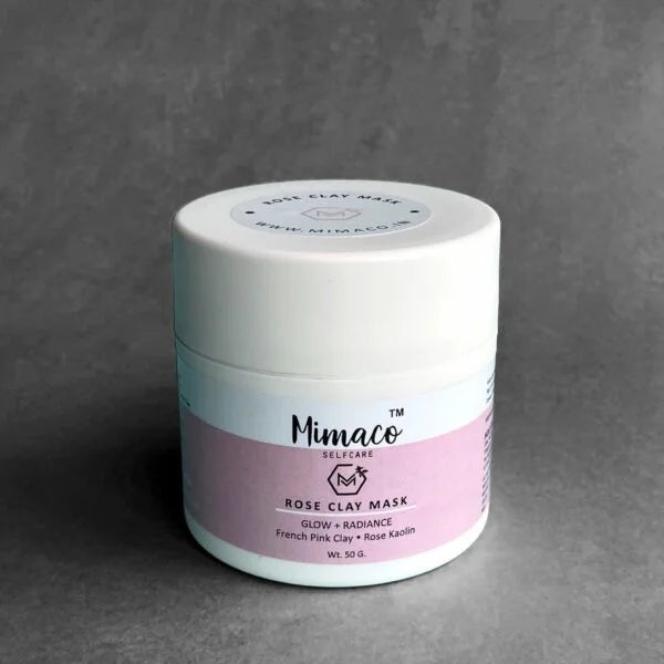 ROSE CLAY MASK - Promotes Glow & Radiance