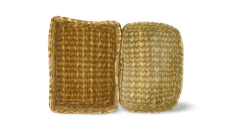 Basket With Lid - Water Reed (Kauna Grass)