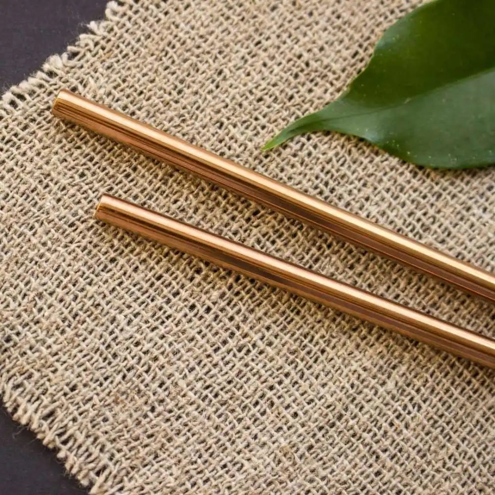 Brass Straws With Cleaner - Pack of 2 (Brass) ST+Bend