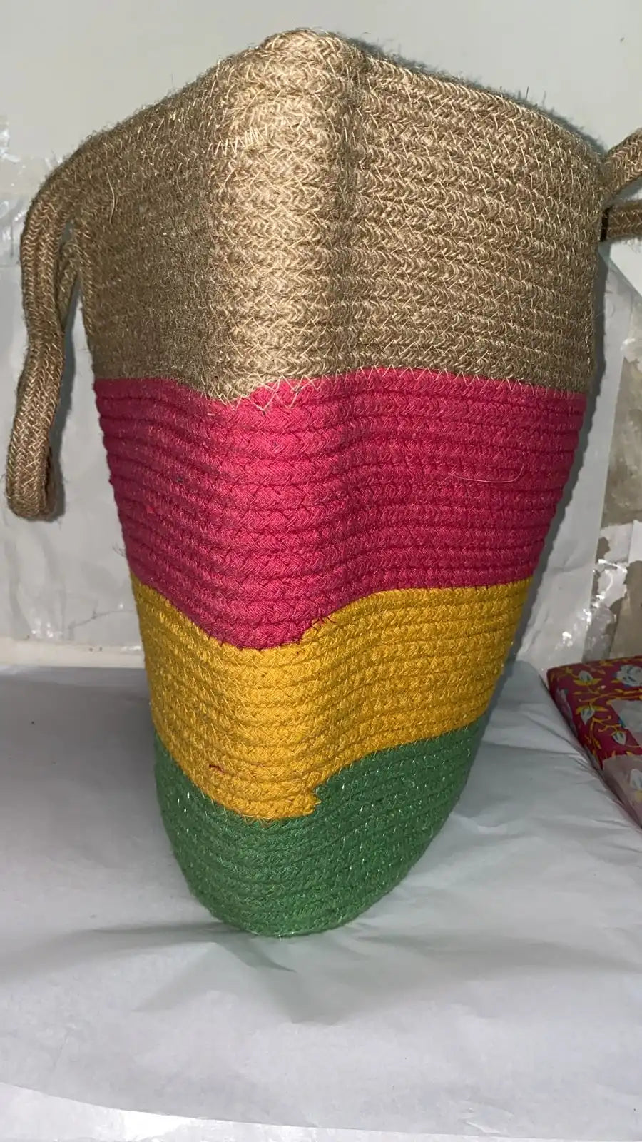 Colourfull Jute Tote Bag